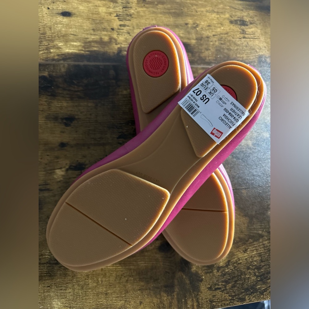 💖 FitFlop Pink Ballet Flats | Dynamicush Comfort | NWT | Size 7 - Picture 6 of 6